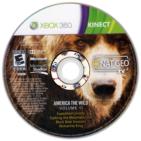 Kinect Nat Geo TV: America the Wild - Disc (North America) - 900x900
