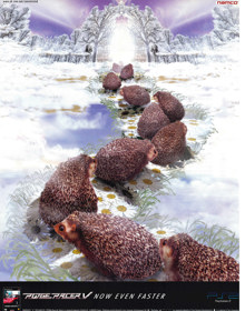 Ridge Racer V - Advertisement Flyer - Front (United Kingdom) - 1729x2200