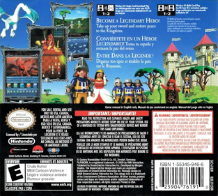 Playmobil: Knights - Box - Back (North America) - 1025x920