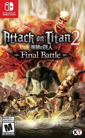 Attack on Titan 2: Final Battle - Box - Front (North America) - 613x995