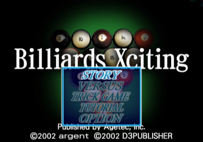 Billiards Xciting - Screenshot - Game Select (Europe) - 640x448
