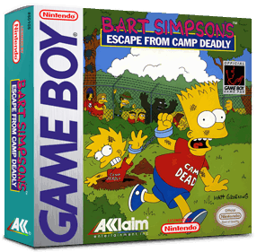 Bart Simpson's Escape from Camp Deadly - Box - 3D (North America) - 1016x998
