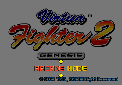 Virtua Fighter 2 - Screenshot - Game Select (World) - 640x448