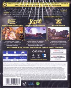 The Outer Worlds - Box - Back (Germany) - 644x800