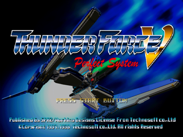 Thunder Force V: Perfect System - Screenshot - Game Title (North America) - 640x480