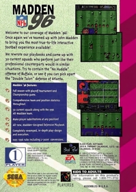 Madden '96 - Box - Back (North America) - 864x1219