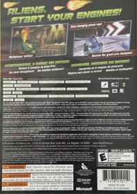 Ben 10: Galactic Racing - Box - Back (North America) - 1156x1636