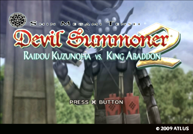 Shin Megami Tensei: Devil Summoner 2: Raidou Kuzunoha vs. King Abaddon - Screenshot - Game Title (North America) - 2699x1880