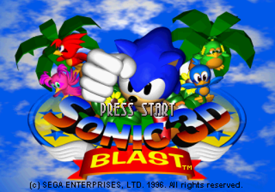 Sonic 3D Blast - Screenshot - Game Title (North America) - 640x448