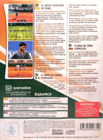 Roland Garros French Open 2003 - Box - Back (Europe) - 764x1035