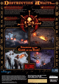 Diablo II: Lord of Destruction - Box - Back (North America) - 1059x1497