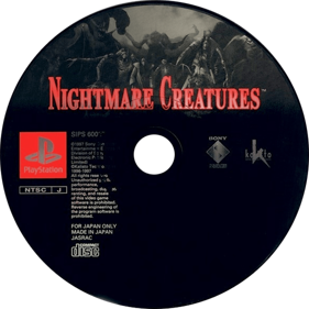 Nightmare Creatures - Disc (Japan) - 600x600