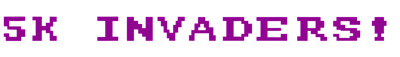 5k Invaders! - Clear Logo (World) - 4096x584