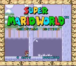 Super Mario World: Christmas Edition - Screenshot - Game Title (World) - 256x224