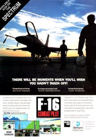 F-16 Combat Pilot - Advertisement Flyer - Front (United Kingdom) - 1992x2836