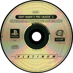 Tony Hawk's Pro Skater 2 - Disc (Europe) - 600x600