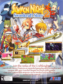 Summon Night: Swordcraft Story 2 - Advertisement Flyer - Front (United States) - 1643x2200