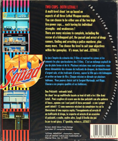 Lethal Weapon - Box - Back (Europe) - 958x1150