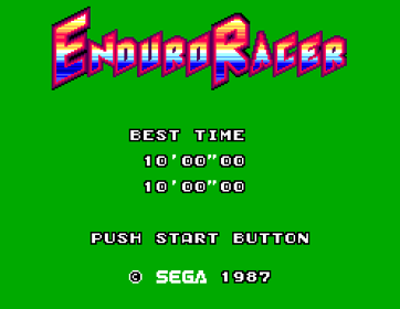 Enduro Racer - Screenshot - Game Title (Japan) - 496x384