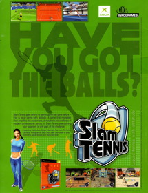 Slam Tennis  - Advertisement Flyer - Front (United Kingdom) - 2458x3200