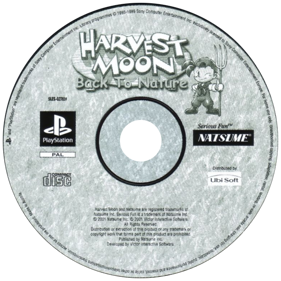 Harvest Moon: Back to Nature - Disc (Europe) - 600x600