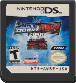 WWE SmackDown vs. Raw 2008 - Cart - Front (North America) - 517x564