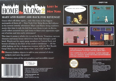 Home Alone 2: Lost in New York - Box - Back (Europe) - 1260x886