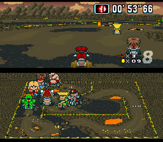 Super Mario Kart: Hyper Street Kart: The Road Warriors - Screenshot - Gameplay (United States) - 256x224