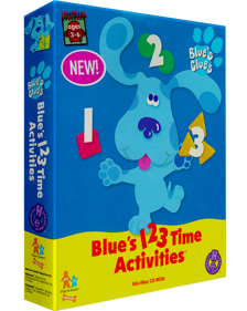 Blue's 123 Time Activities - Box - 3D (North America) - 638x800