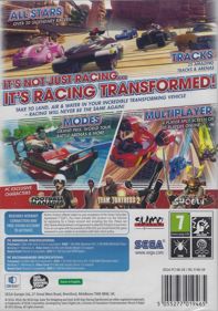 Sonic & All-Stars Racing Transformed - Box - Back (Europe) - 561x800