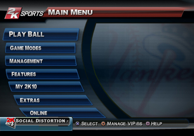 Major League Baseball 2K10 - Screenshot - Game Select (North America) - 640x448