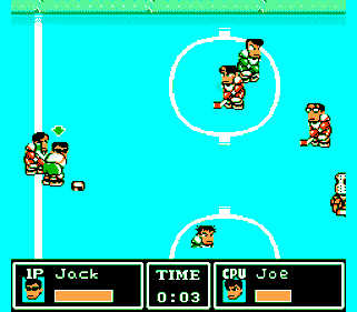 Ike Ike! Nekketsu Hockey Bu: Subette Koronde Dairantō - Screenshot - Gameplay (World) - 256x224