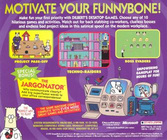 Dilbert's Desktop Games - Box - Back (United Kingdom) - 953x800