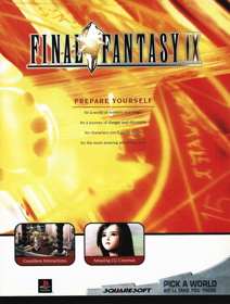 Final Fantasy IX - Advertisement Flyer - Front (United States) - 1667x2200
