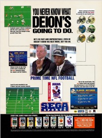 Prime Time NFL Starring Deion Sanders - Advertisement Flyer - Front (North America) - 1190x1600