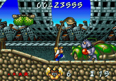 Wonder Dog - Screenshot - Gameplay (World) - 640x448
