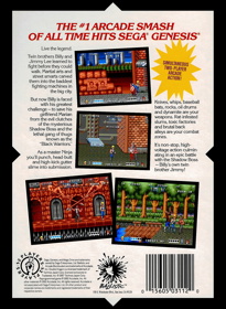 Double Dragon - Box - Back (Europe) - 1535x2100