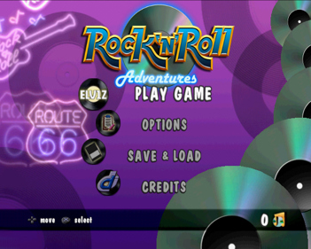 Rock 'N' Roll Adventures - Screenshot - Game Select (World) - 640x512