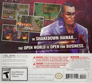 Shakedown: Hawaii - Box - Back (North America) - 1251x1119