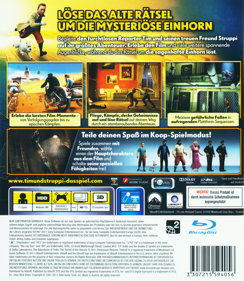 The Adventures of Tintin: The Game - Box - Back (Germany) - 1200x1381