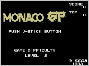 Monaco GP - Screenshot - Game Title (World) - 256x192