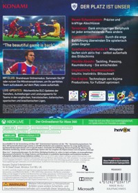 PES 2015: Pro Evolution Soccer - Box - Back (Germany) - 909x1276