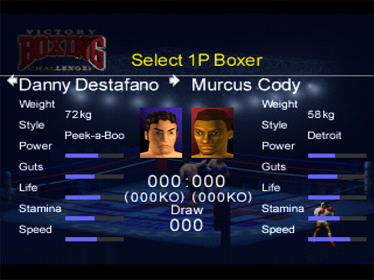 Victory Boxing Challenger - Screenshot - Game Select (Europe) - 640x480