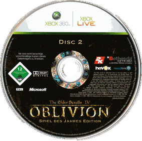 The Elder Scrolls IV: Oblivion: Game of the Year Edition - Disc (Germany) - 2876x2852