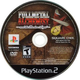 Fullmetal Alchemist and the Broken Angel - Disc (Canada) - 778x778