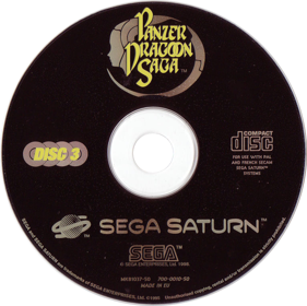 Panzer Dragoon Saga - Disc (Europe) - 768x766