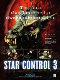 Star Control 3 - Advertisement Flyer - Front (North America) - 2000x2650