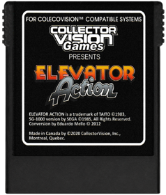 Elevator Action (Sega) - Cart - Front (North America) - 1130x1330