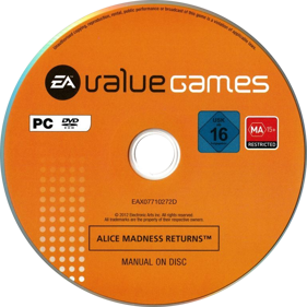 Alice: Madness Returns - Disc (World) - 774x774