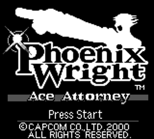 Phoenix Wright Ace Attorney : Case 1 - Screenshot - Game Title (World) - 160x144